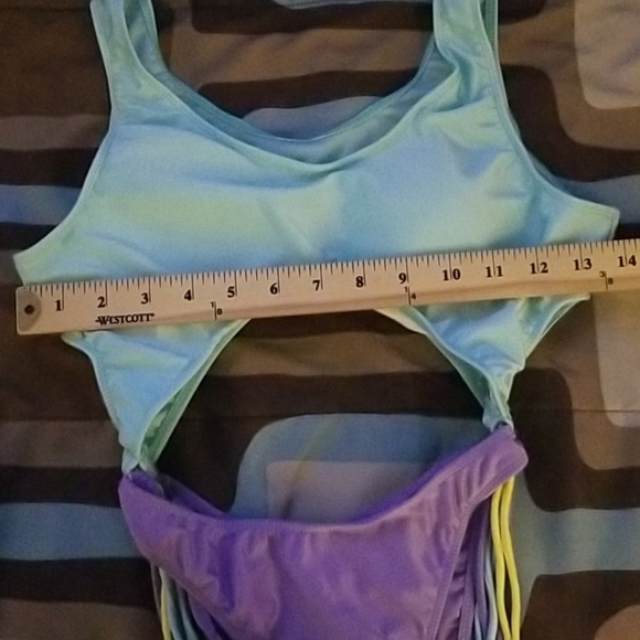 BRAND NEW. LAST ONE! GREEN/PURPLE MONOKINI - Picture 5 of 5